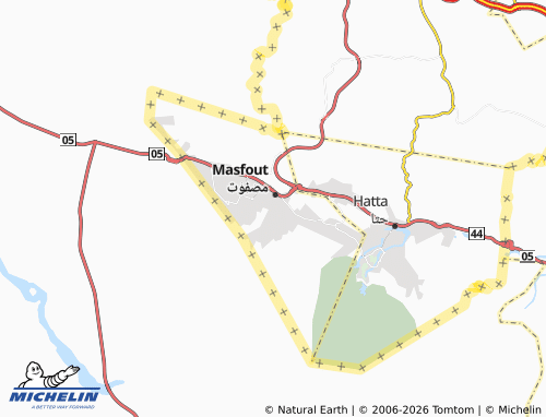 MICHELIN Masfout Sector map - ViaMichelin