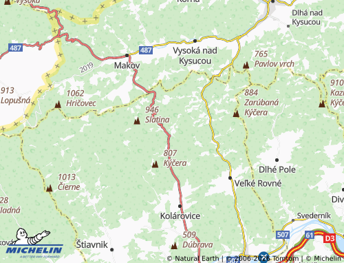 MICHELIN Čiakov map - ViaMichelin