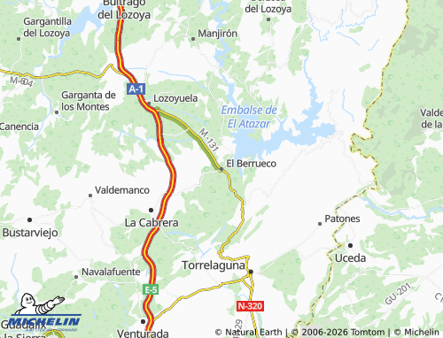 MICHELIN-Landkarte El Berrueco - ViaMichelin