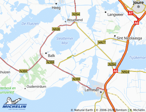Carte MICHELIN Sloten - ViaMichelin