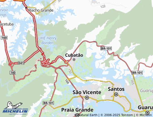 MICHELIN Jardim São Francisco map - ViaMichelin