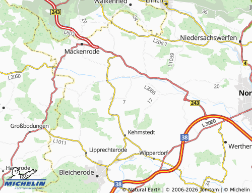 MICHELIN Etzelsrode map - ViaMichelin