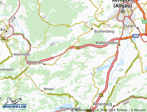 MICHELIN Engelwarz map - ViaMichelin