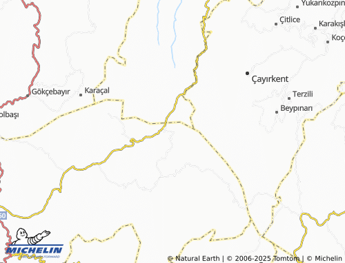 MICHELIN Akgüney map - ViaMichelin