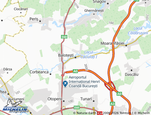 MICHELIN Balotești map - ViaMichelin