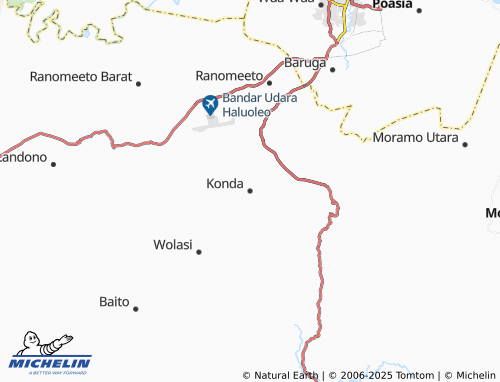 MICHELIN Konda map - ViaMichelin