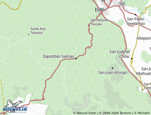 Mapa MICHELIN El Calvario - ViaMichelin
