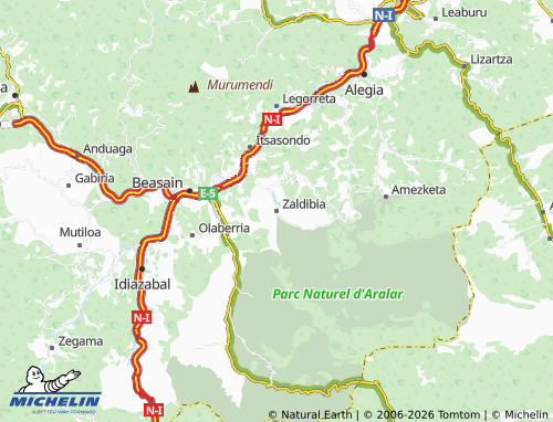 Mapa MICHELIN Zaldibia - ViaMichelin