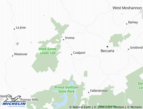 MICHELIN Coalport map - ViaMichelin