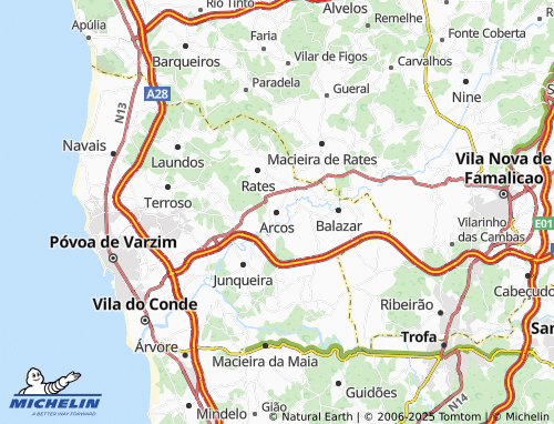 MICHELIN Arcos map - ViaMichelin