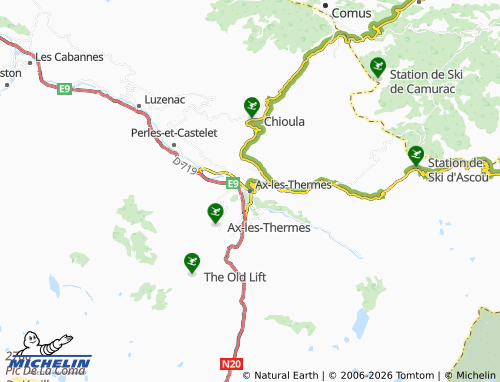 Mapa MICHELIN Ax-Les-Thermes - ViaMichelin