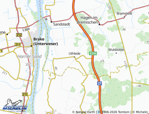 MICHELIN Uthlede map - ViaMichelin