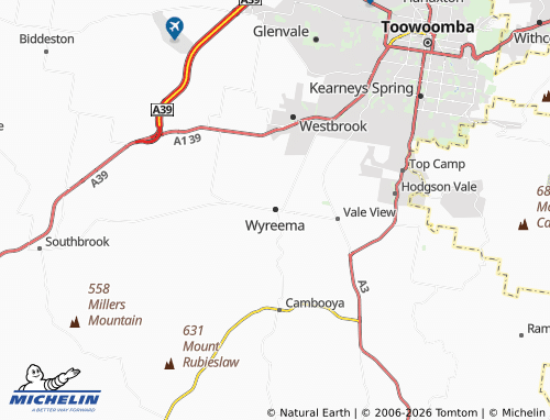 MICHELIN Wyreema map - ViaMichelin