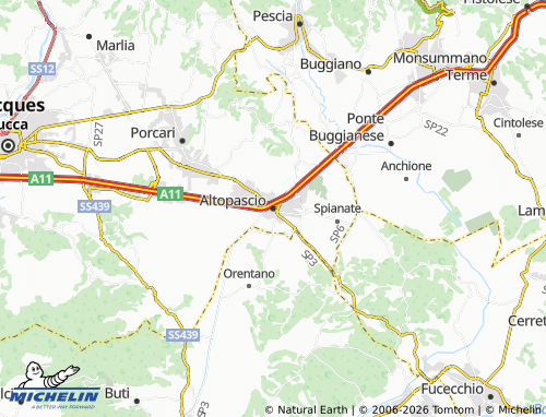 MICHELIN Altopascio map - ViaMichelin