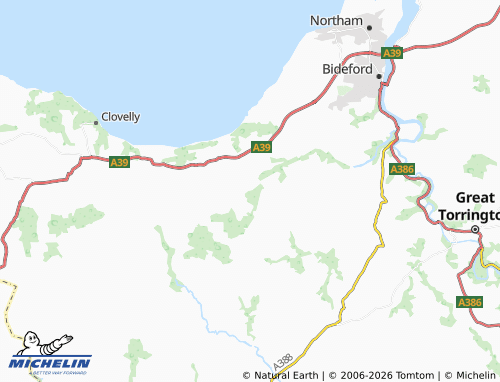 MICHELIN Parkham map - ViaMichelin