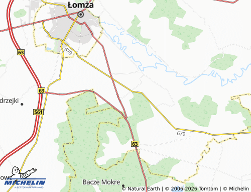 MICHELIN Podgórze map - ViaMichelin