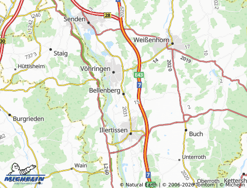 MICHELIN Bellenberg map - ViaMichelin