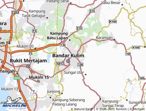 MICHELIN Pusat Perniagaan Kulim map - ViaMichelin