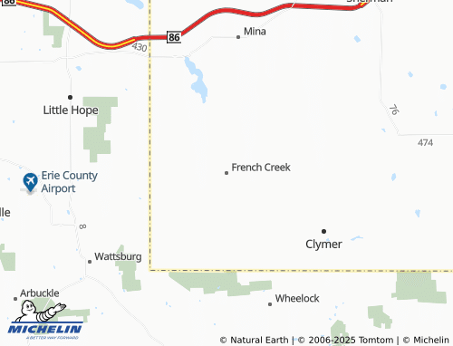 MICHELIN French Creek map - ViaMichelin