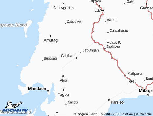 MICHELIN Cabitan map - ViaMichelin
