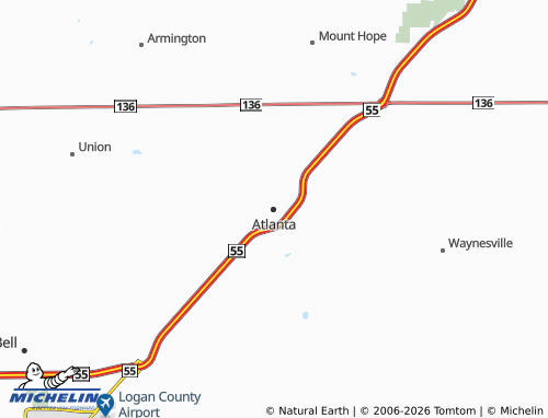 Mappa MICHELIN Atlanta - ViaMichelin