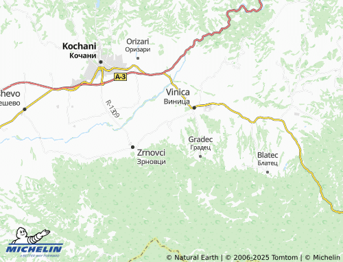 MICHELIN Leski map - ViaMichelin