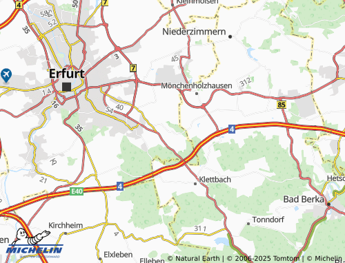 MICHELIN-Landkarte Rhoda (Haarberg) - ViaMichelin