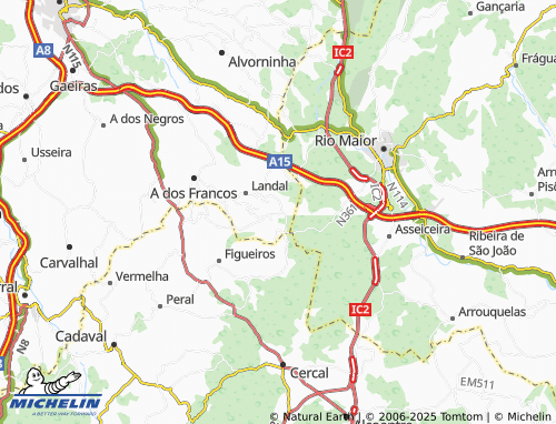 Mapa MICHELIN Casais dos Rostos - ViaMichelin