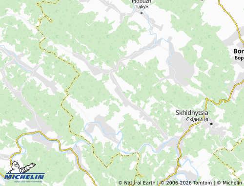 Mapa MICHELIN Bystrytsia-Hirska - ViaMichelin