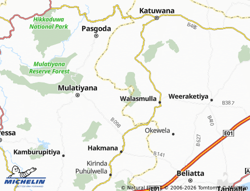 Mapa MICHELIN Athapattukanda - ViaMichelin