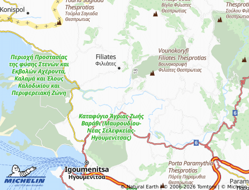 Carte MICHELIN Vrysella - ViaMichelin