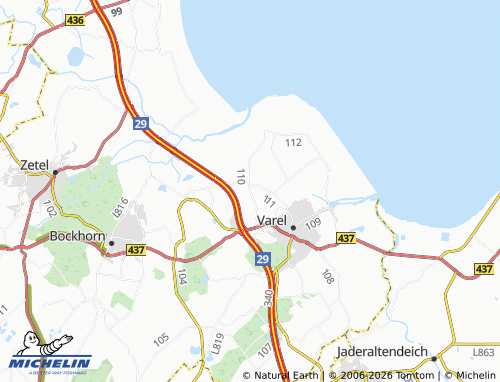 MICHELIN Dangastermoor map - ViaMichelin