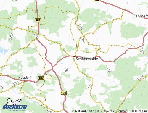 MICHELIN Schönewalde map - ViaMichelin