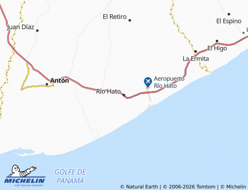 MICHELIN-Landkarte Río Hato - ViaMichelin