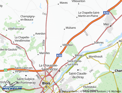 Carte MICHELIN Villerbon - ViaMichelin