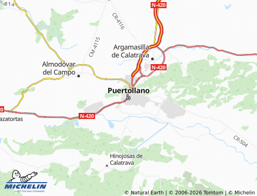 MICHELIN Puertollano map - ViaMichelin