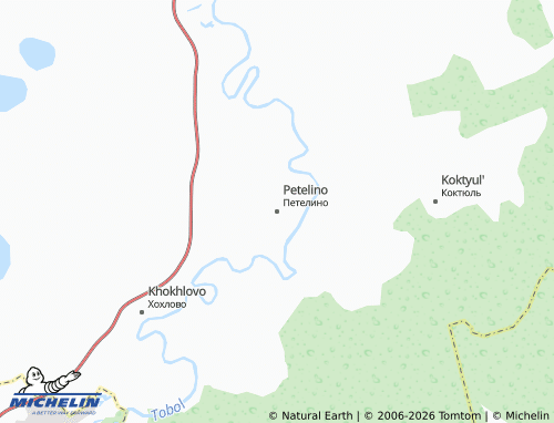 MICHELIN-Landkarte Petelino - ViaMichelin