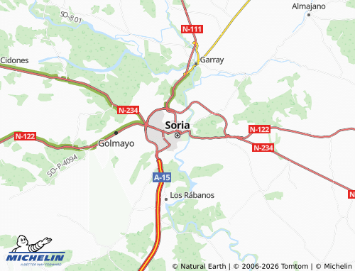 Mappa MICHELIN Soria - ViaMichelin