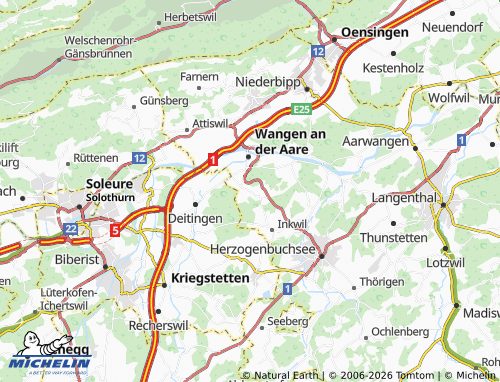Mapa MICHELIN Wangenried - ViaMichelin