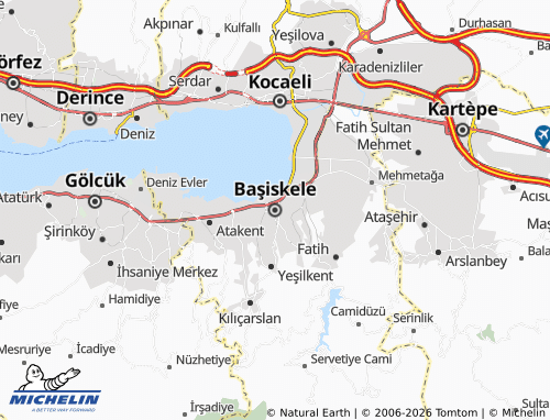 MICHELIN Başiskele map - ViaMichelin