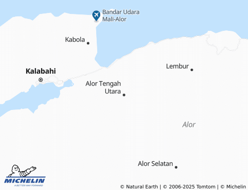 MICHELIN Alor Tengah Utara map - ViaMichelin