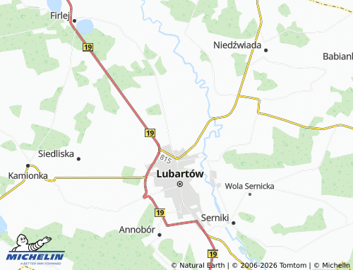 MICHELIN-Landkarte Lisów - ViaMichelin