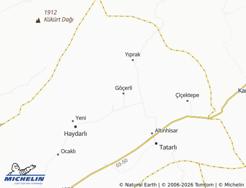 MICHELIN Göçerli map - ViaMichelin