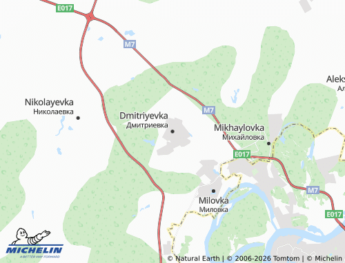 MICHELIN-Landkarte Dmitriyevka - ViaMichelin