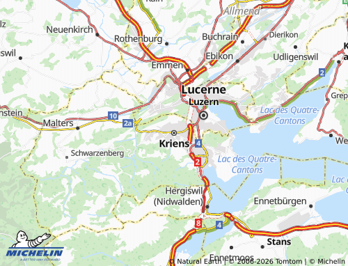 Carte MICHELIN Kriens - ViaMichelin