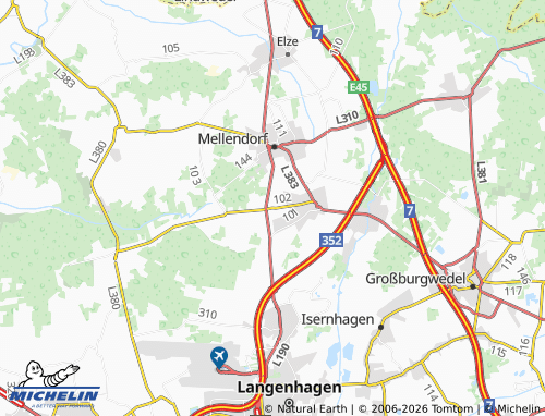 MICHELIN Scherenbostel map - ViaMichelin