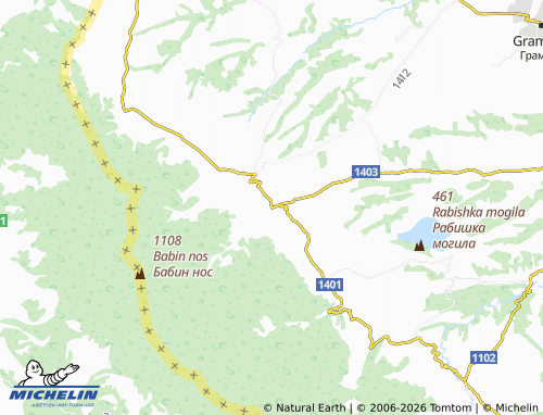 Carte MICHELIN Podgore - ViaMichelin