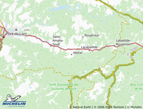 Mappa MICHELIN Albine - ViaMichelin