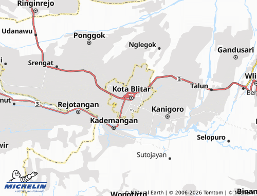 MICHELIN-Landkarte Kepanjen Kidul - ViaMichelin