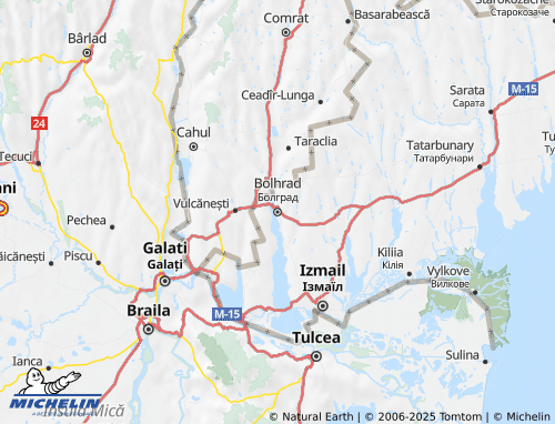 MICHELIN Bolhradskyi raion map - ViaMichelin